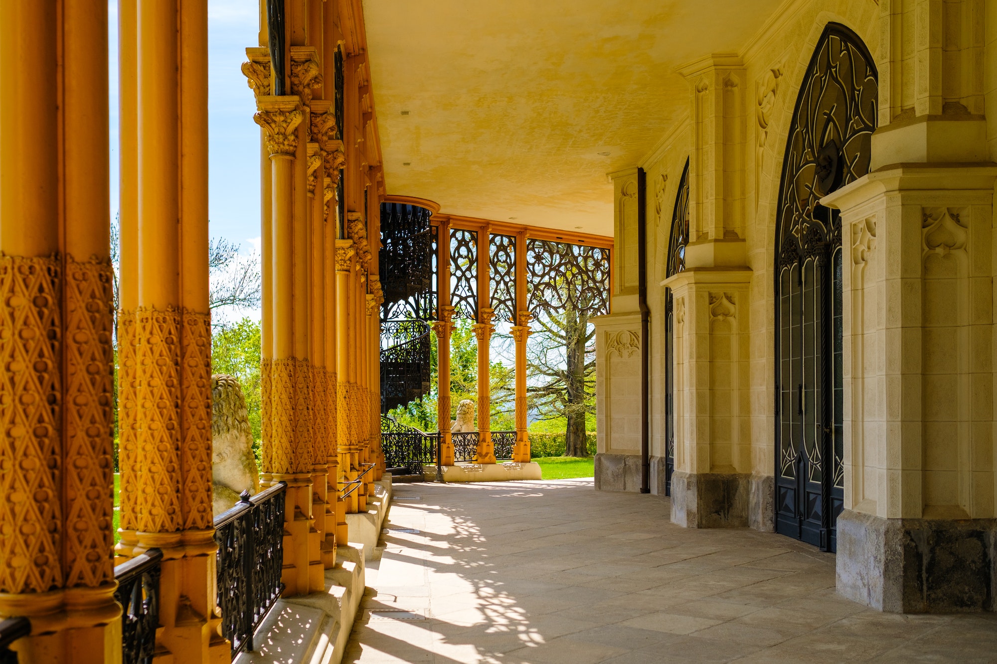 Hluboka castle in Hluboka nad Vltavou, Czech Republic